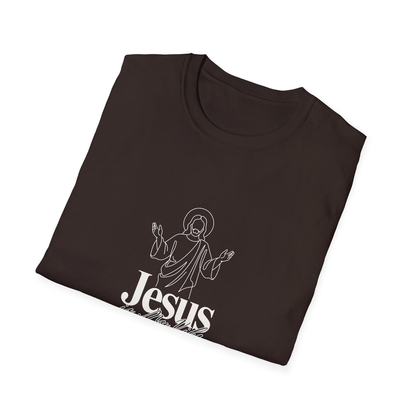 Jesus Line Art T-Shirt — Minimal Christian Faith Tee