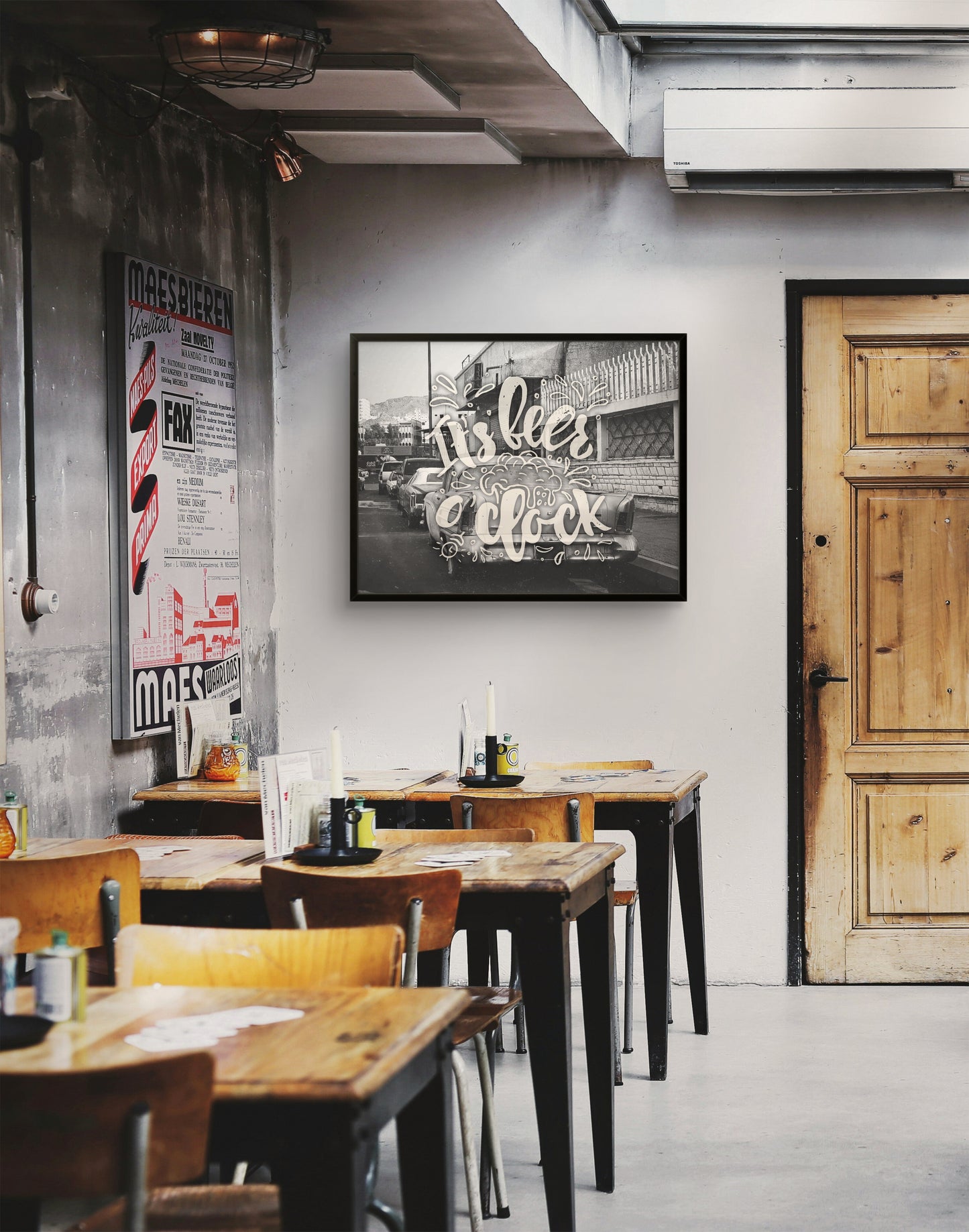 "It's Beer O' Clock" Art Print: Modern Wall Decor  (Digital Download)