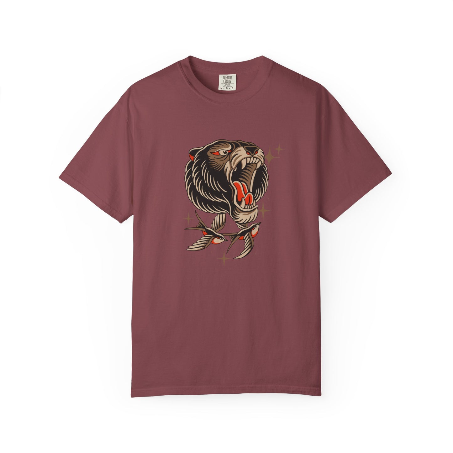 Roaring Bear Tattoo Tee — Unisex Graphic Animal T-Shirt