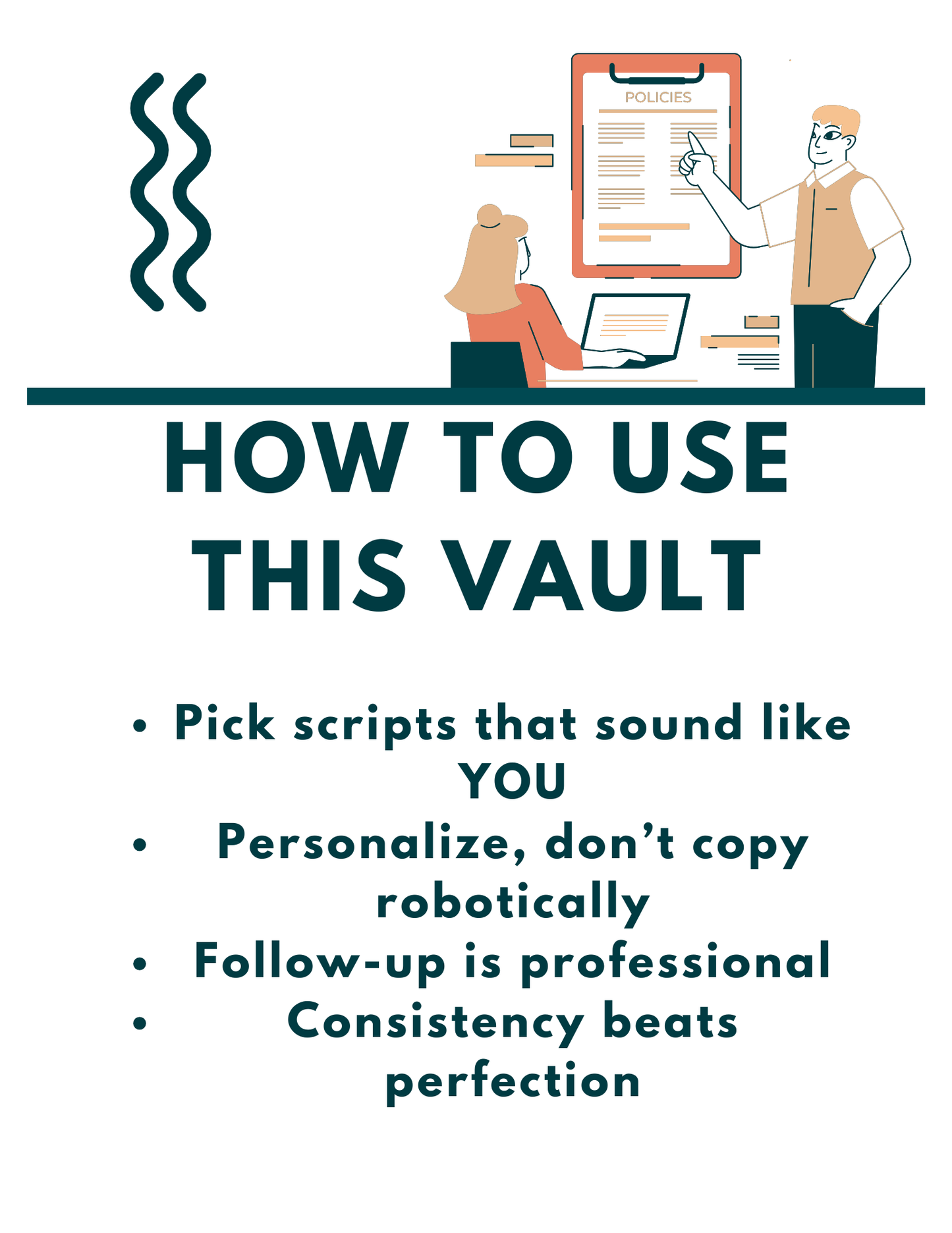 "Plug-and-Play DM + Follow-Up Script Vault" E-Book