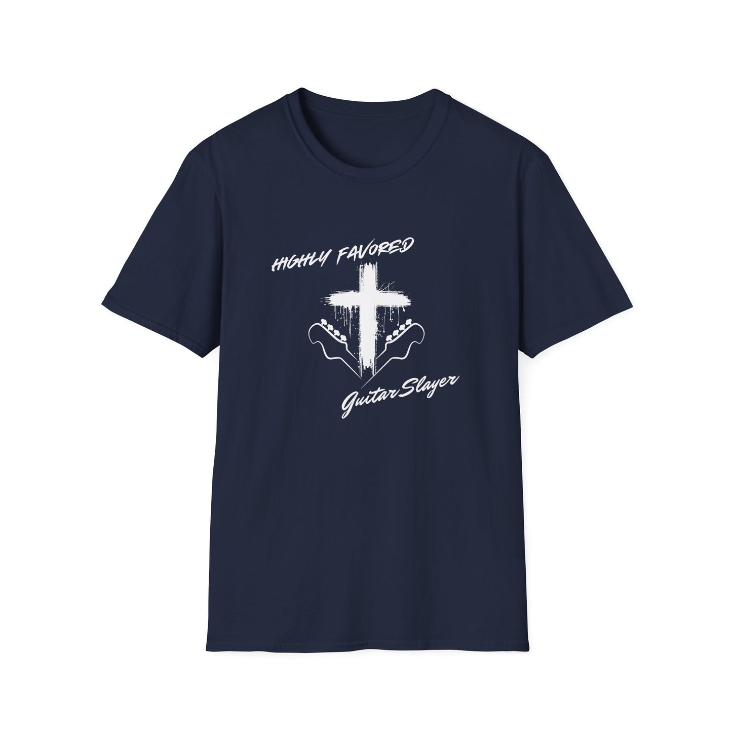 Guitar Slayer T‑Shirt — Rough Cross & Guitars Christian Rock Tee