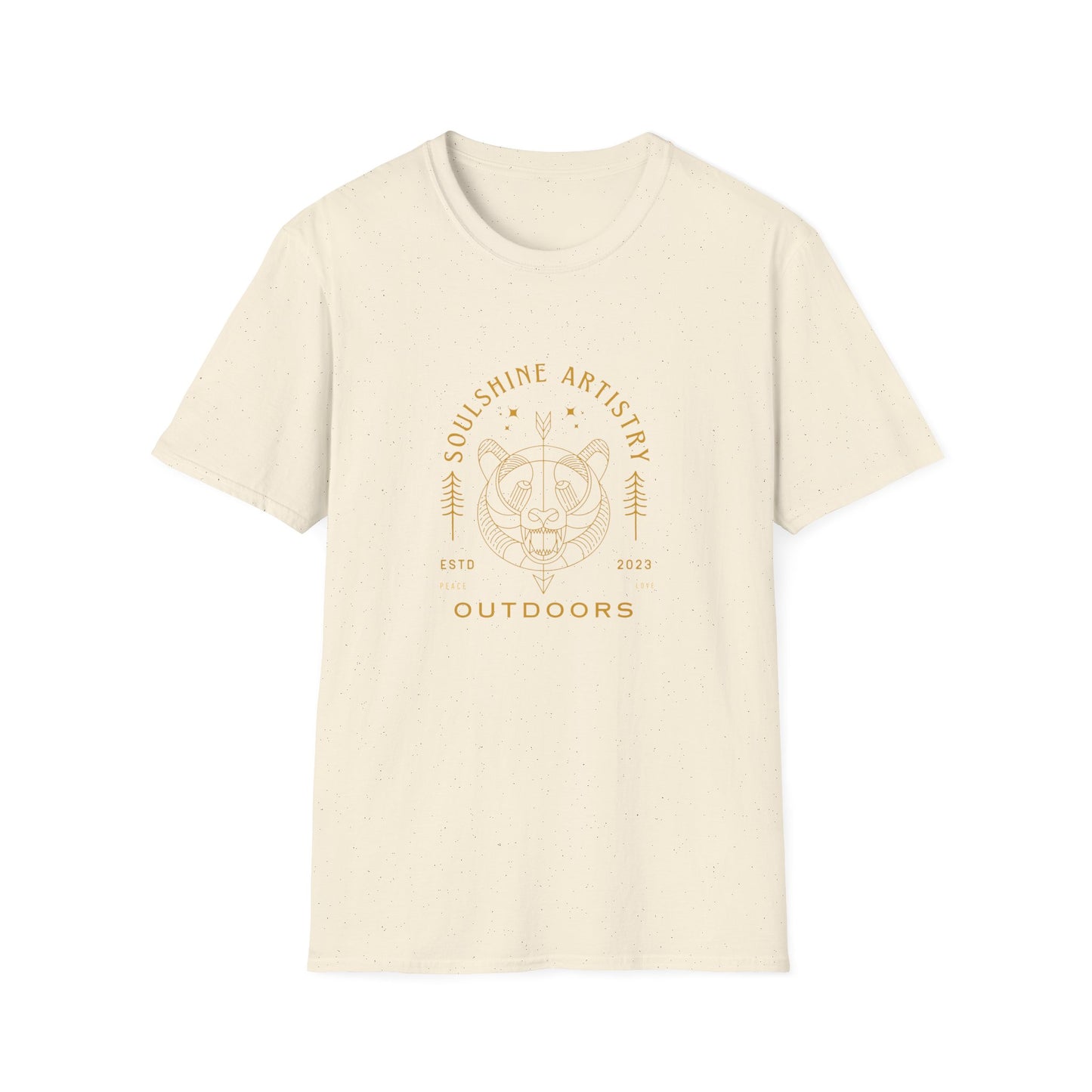 Outdoors SoulShine Artistry Graphic Tee — Vintage Nature Skull Design