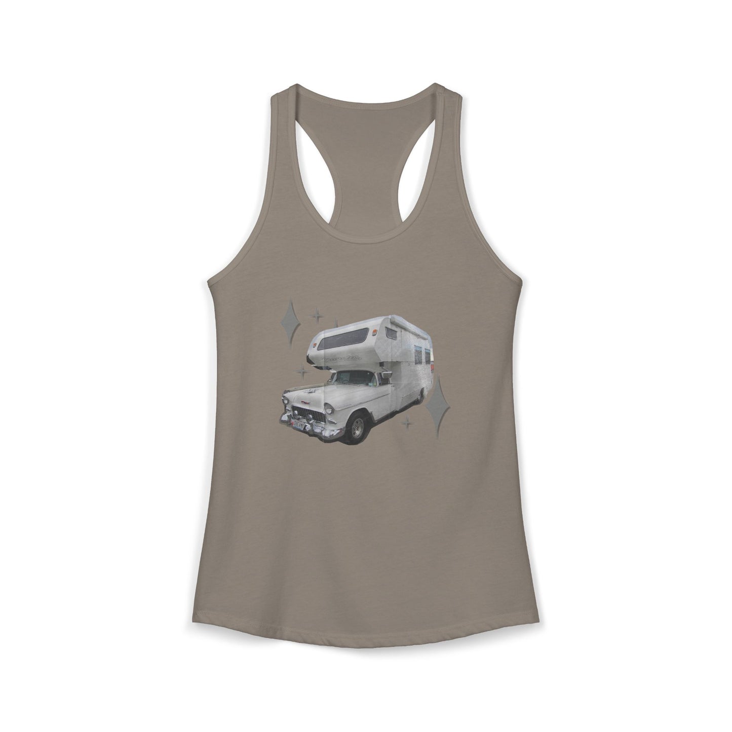 Vintage Glam Camping Women's Ideal Racerback Tank