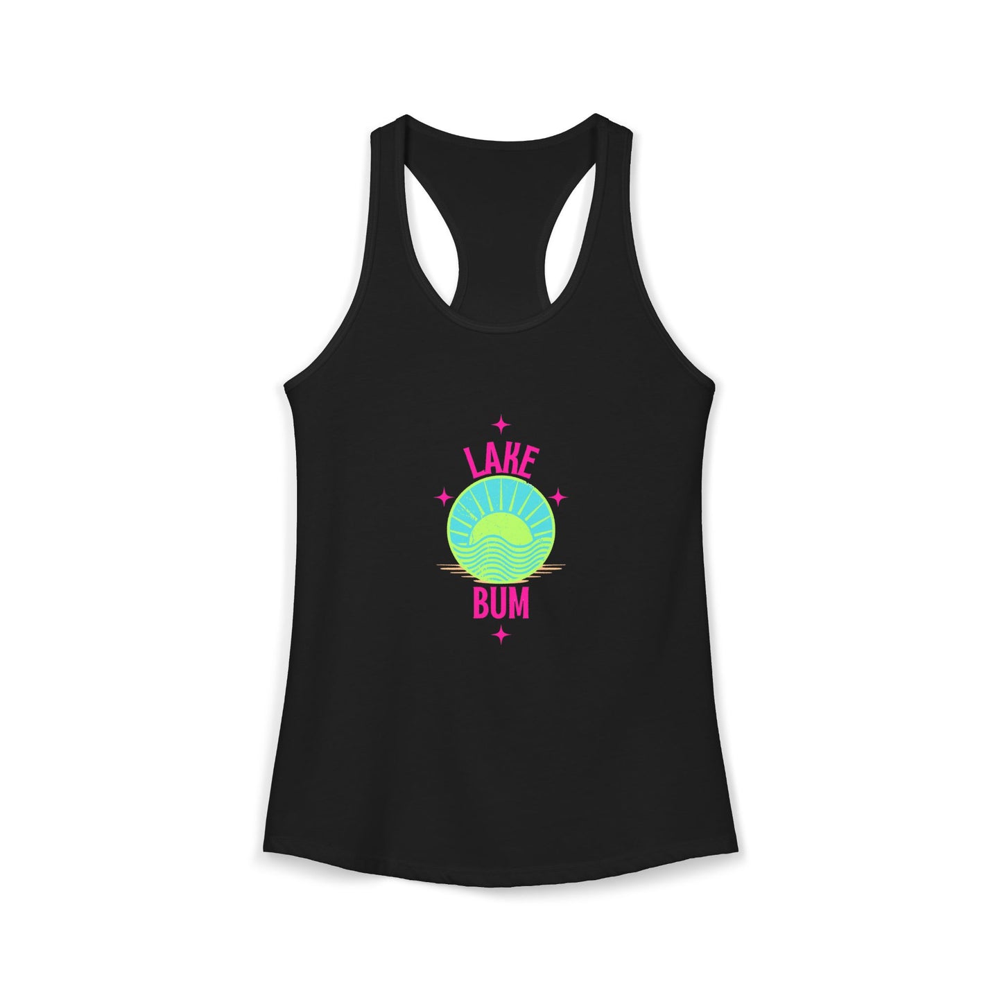 "Lake Bum" Women's Ideal Racerback Tank
