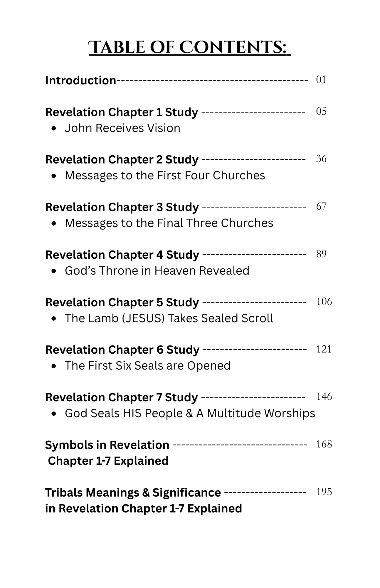 ARE YOU READY?: The Book of Revelation Study: Volume 1 – The Beginning of the Vision