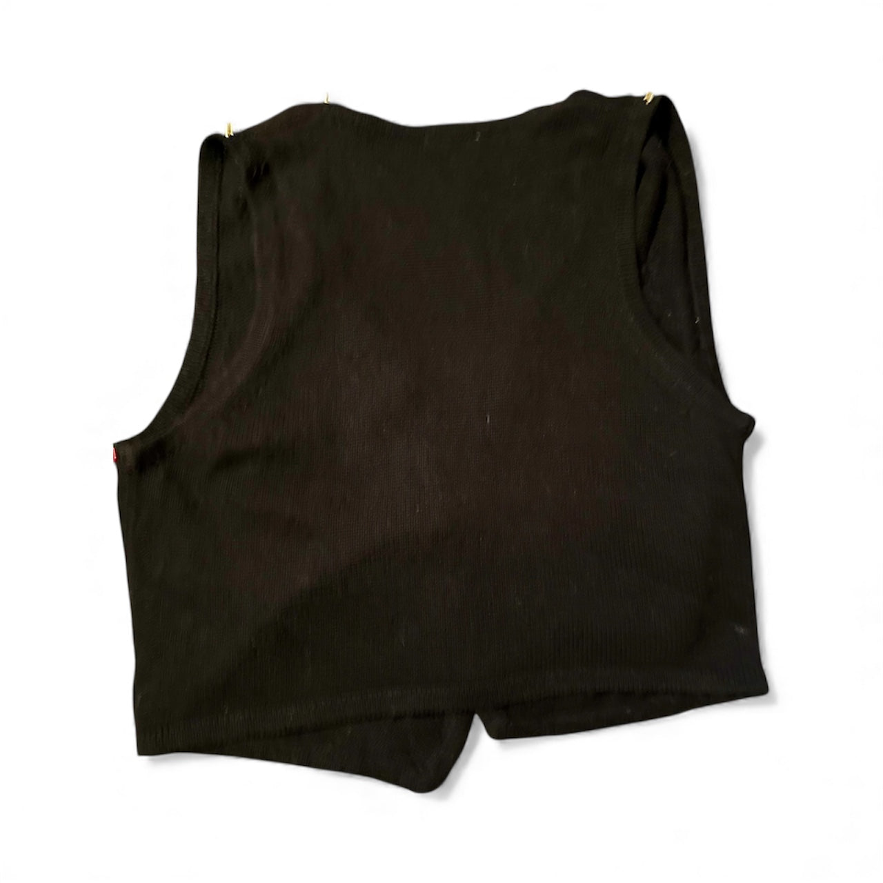 Vintage Yarnworks Beaded Christmas Vest- Med.