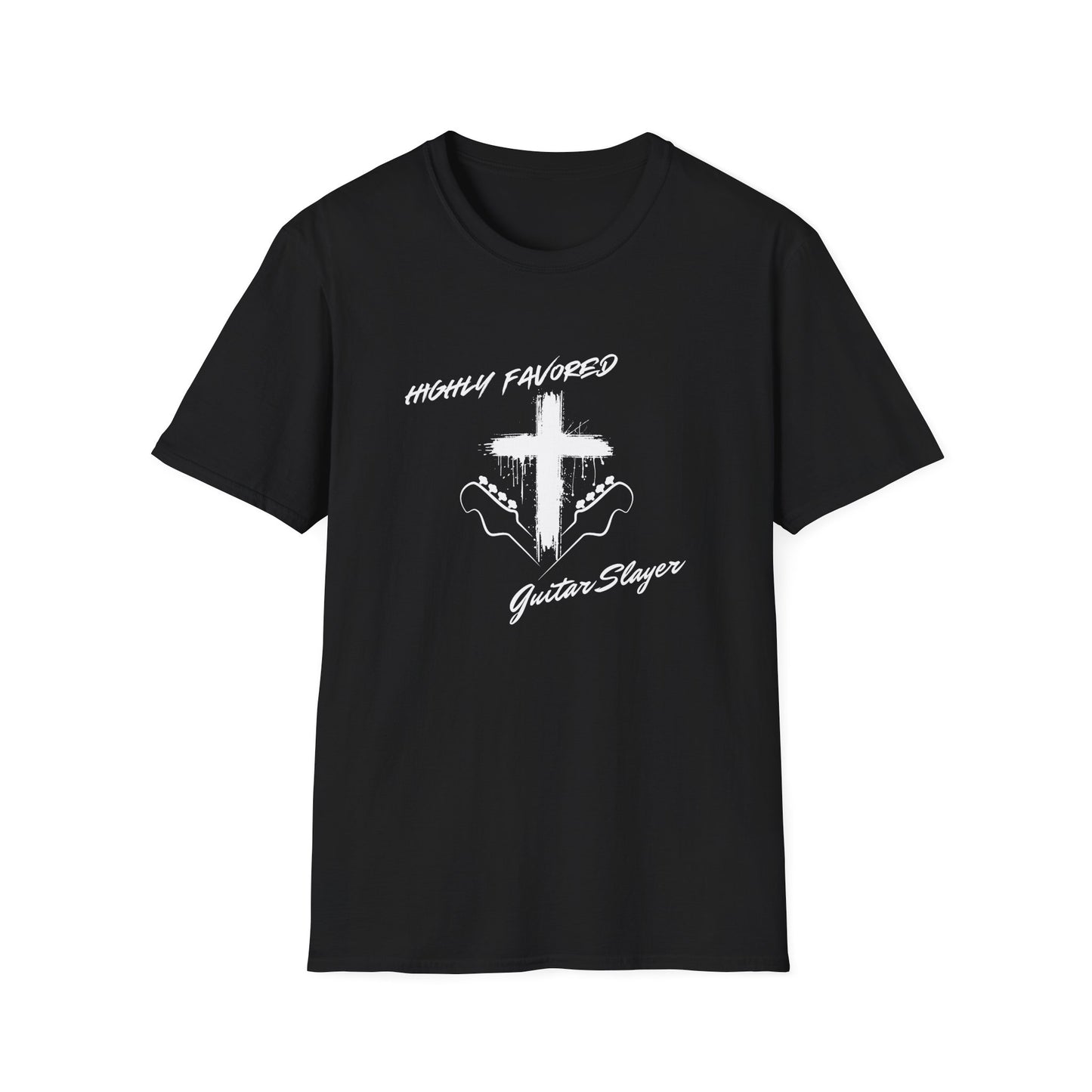Guitar Slayer T‑Shirt — Rough Cross & Guitars Christian Rock Tee
