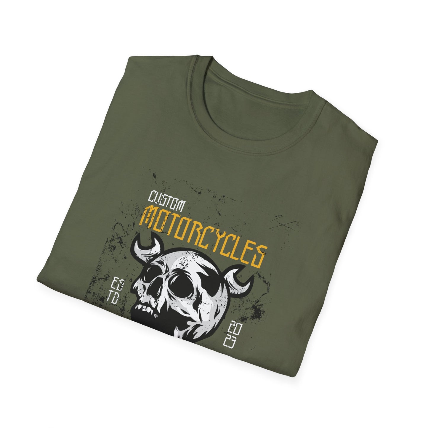 Motorcycles Skull T-Shirt - Ride Fast Biker Tee