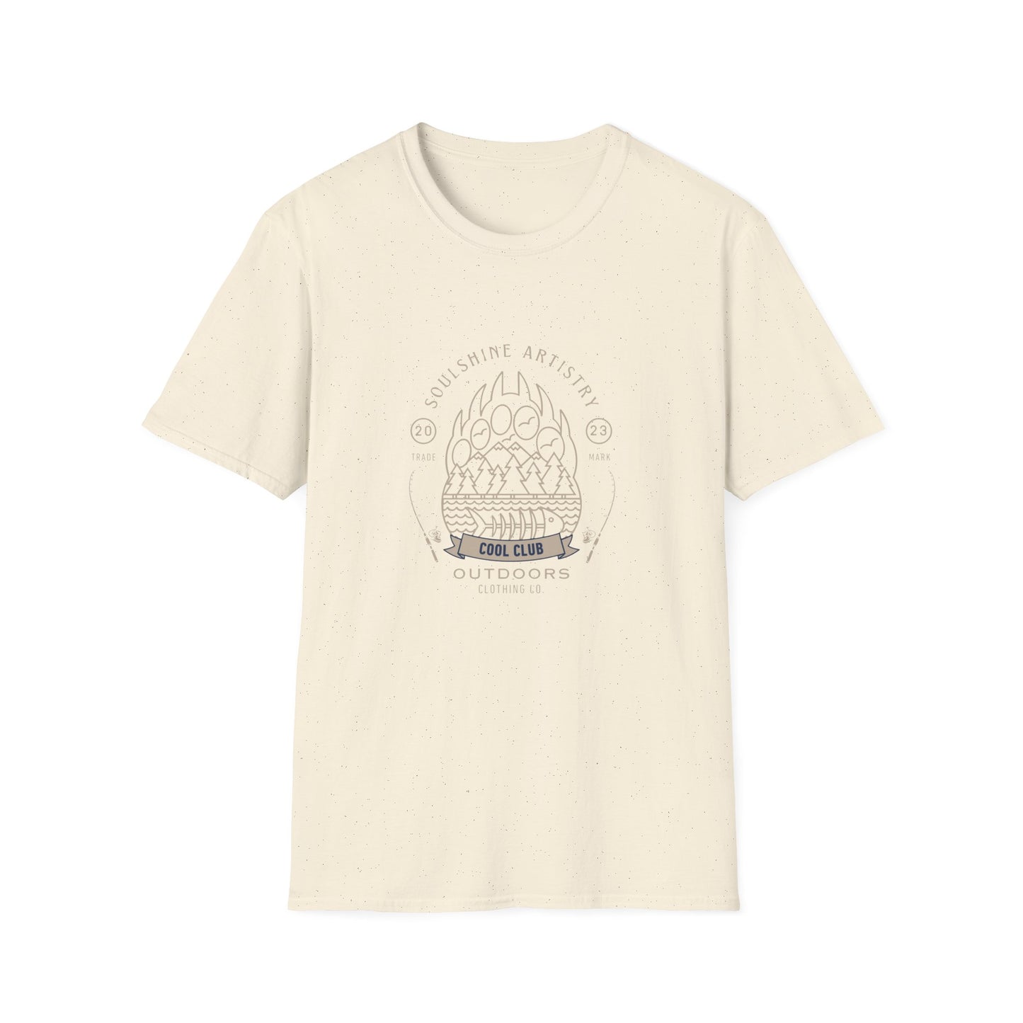 Outdoors Campfire Graphic T-Shirt — 'Soulshine Artistry' Vintage Adventure Tee