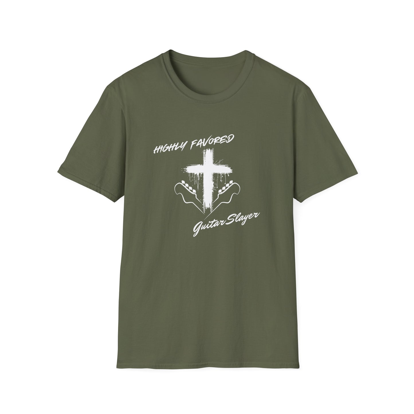 Guitar Slayer T‑Shirt — Rough Cross & Guitars Christian Rock Tee
