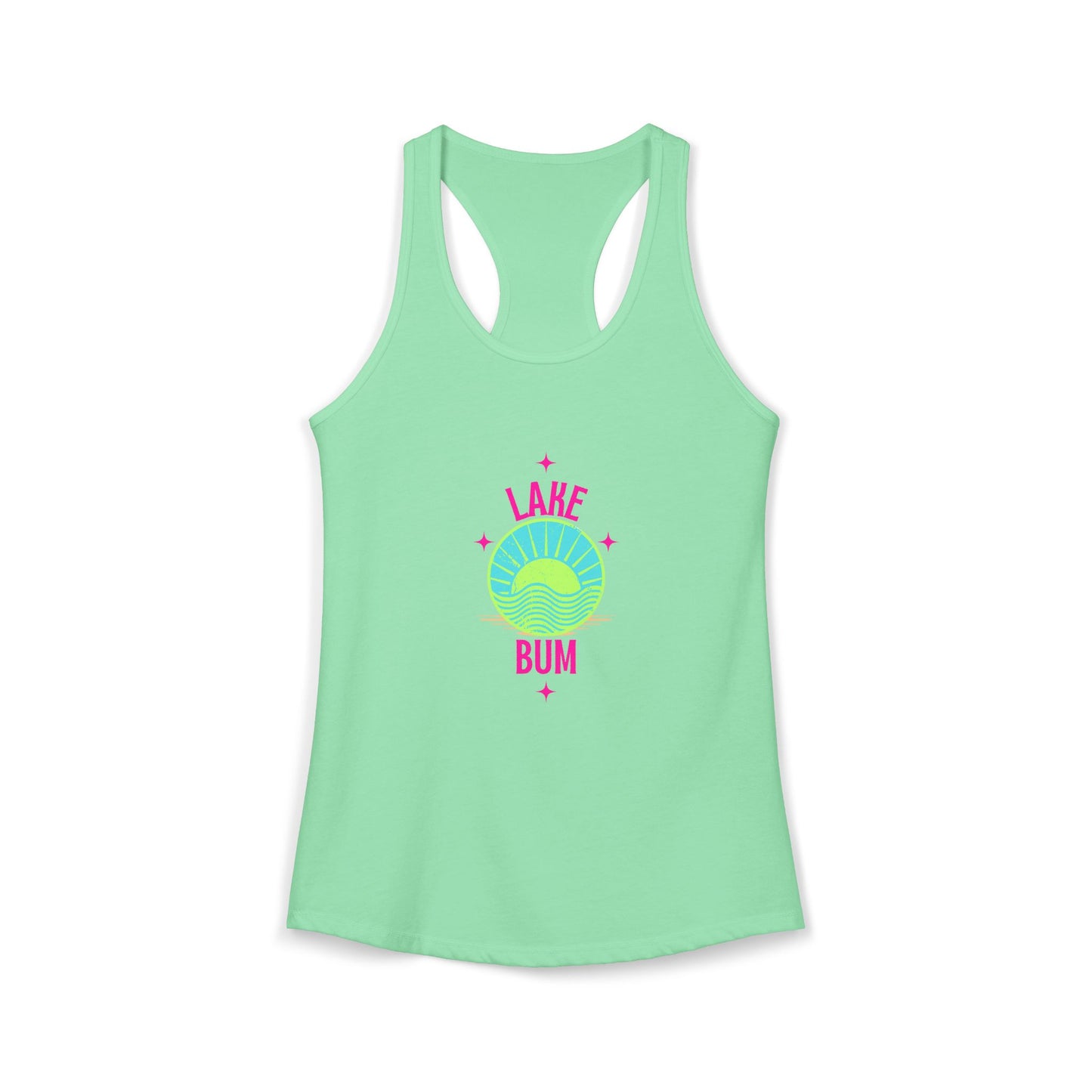 "Lake Bum" Women's Ideal Racerback Tank