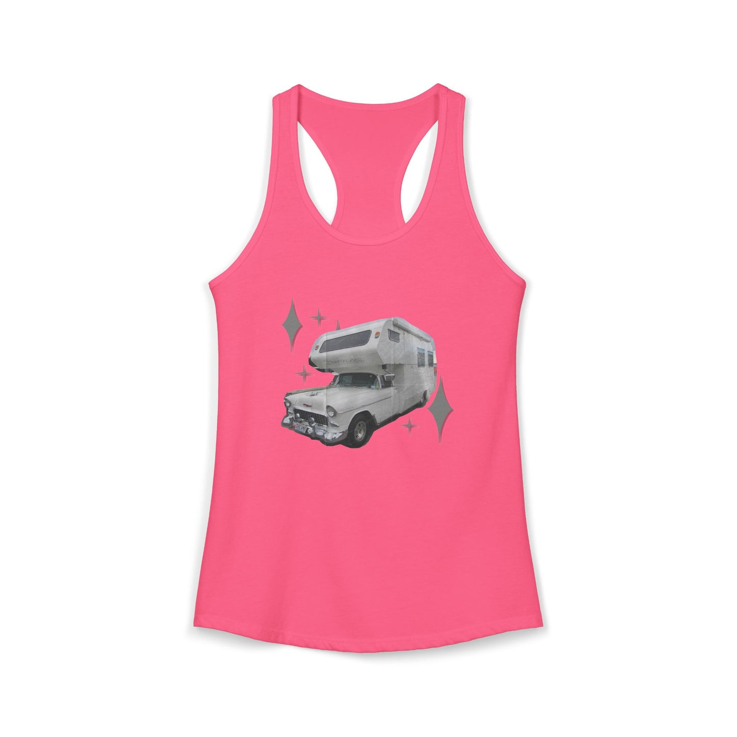 Vintage Glam Camping Women's Ideal Racerback Tank