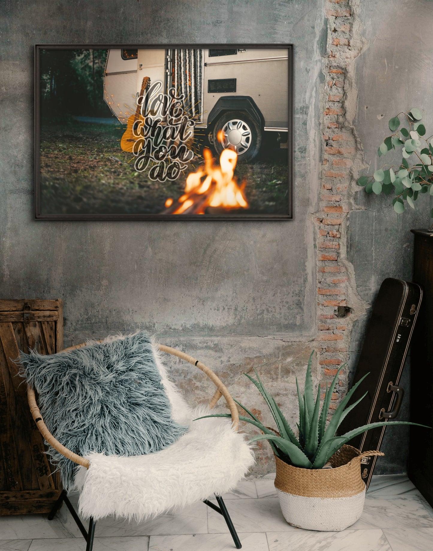 "Love What You Do" Art Print: Modern Wall Decor  (Digital Download)