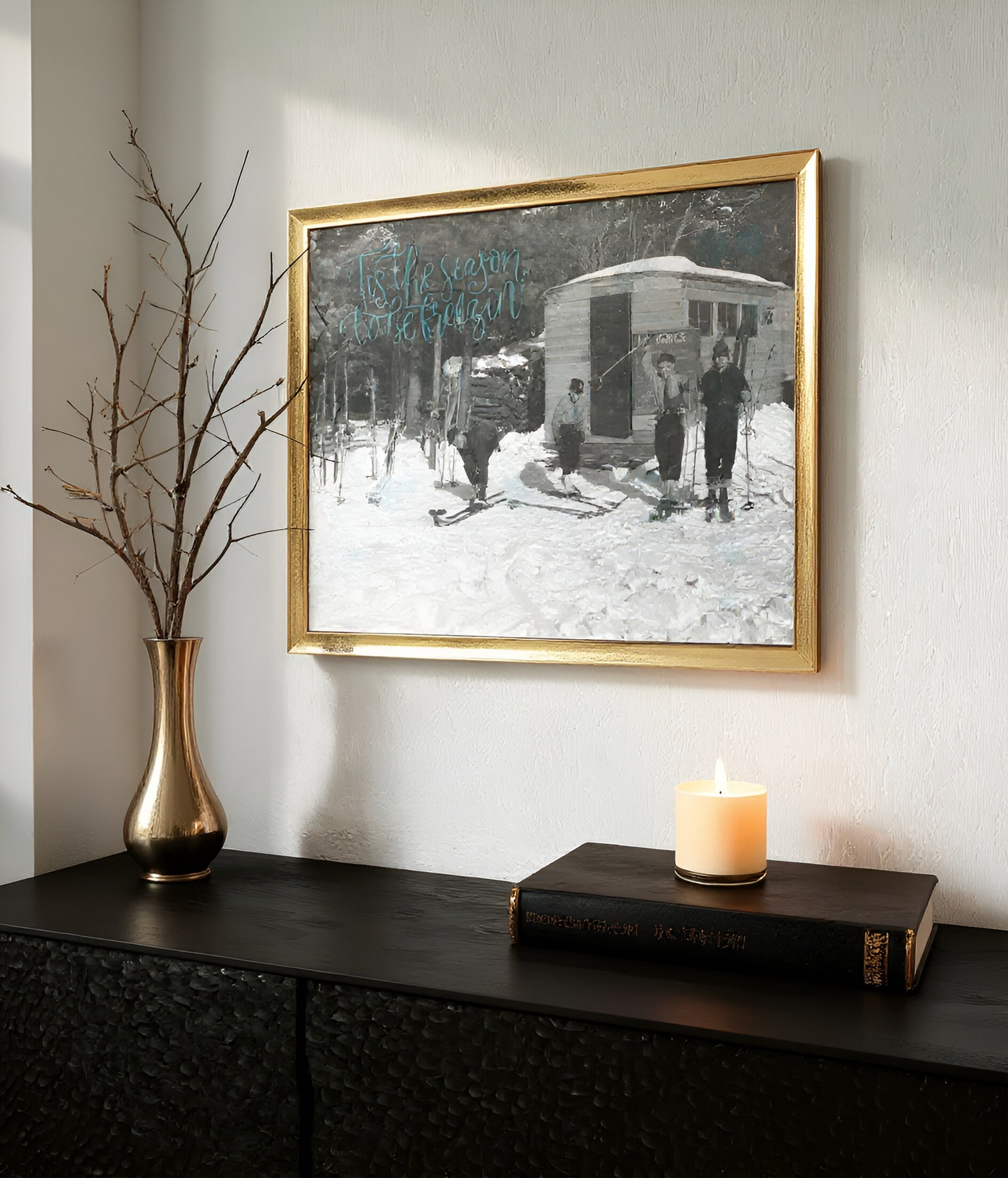 "Tis the Season to be Freezin" Art Print: Modern Wall Decor  (Digital Download)