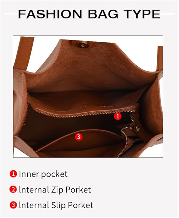 AIDRANI Genuine leather single layer cowhide armband shoulder pure color large capacity soft leather shopping bag