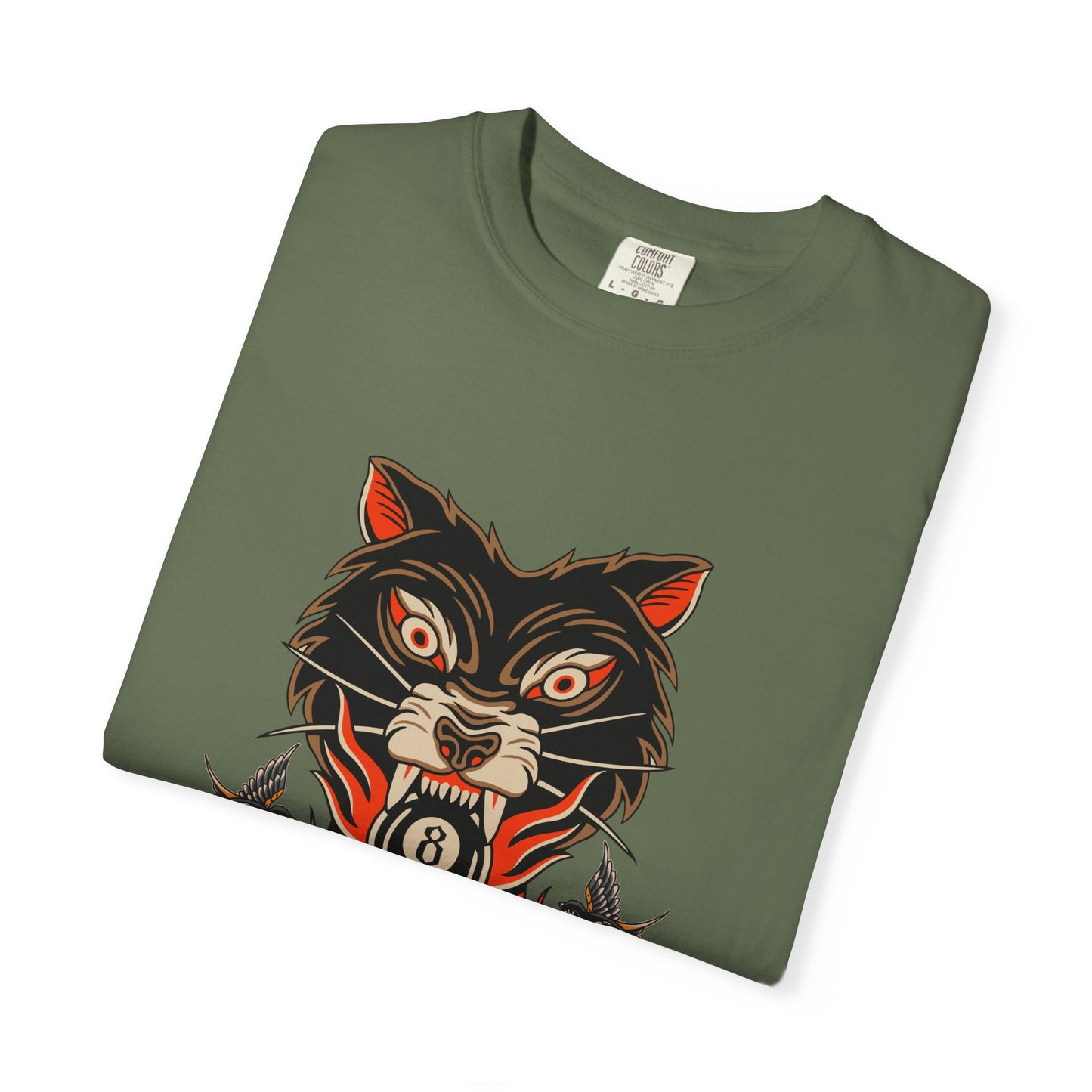 Wolf Skull T-Shirt — Vintage Unisex Tattoo Style Biker Graphic Tee