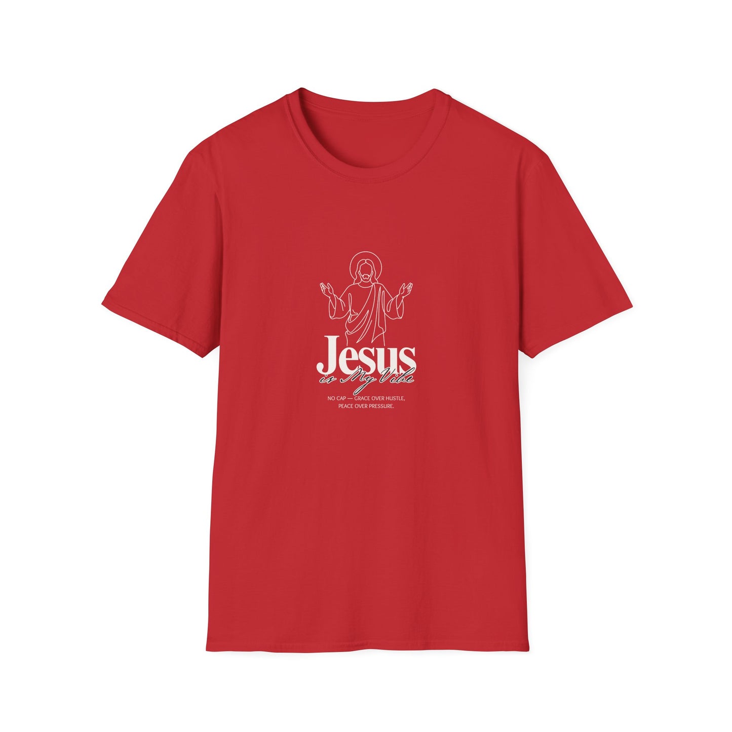 Jesus Line Art T-Shirt — Minimal Christian Faith Tee