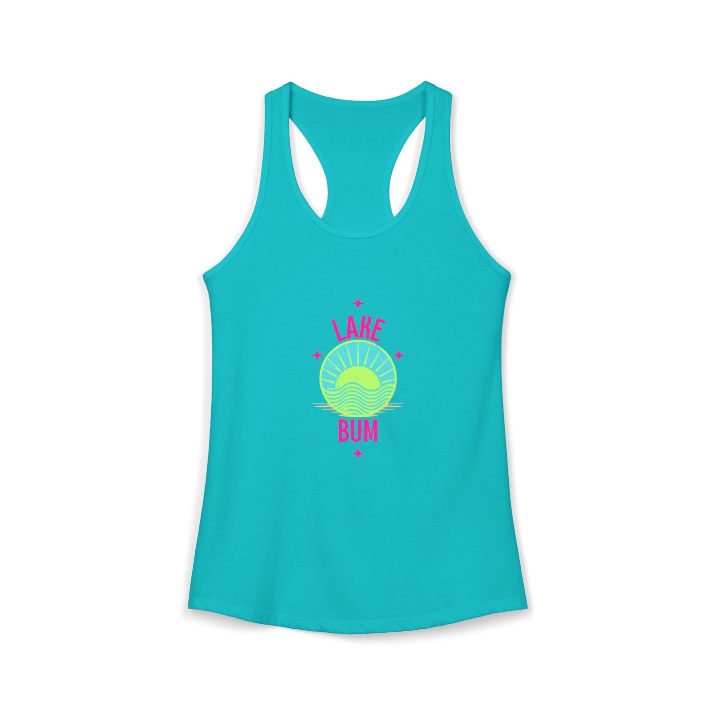 "Lake Bum" Women's Ideal Racerback Tank