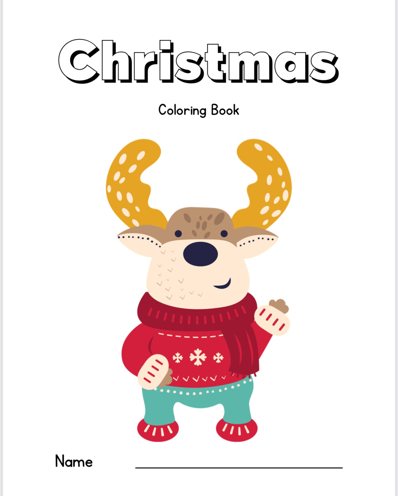 ✨ Christmas Coloring Book Bundle – 5 Digital Downloadable Coloring Books ✨