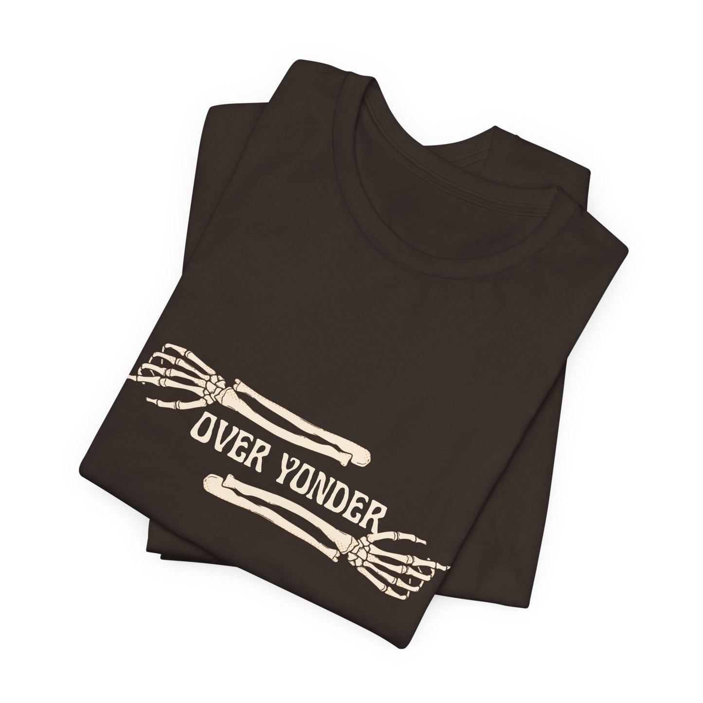 Over Yonder Tee — Vintage Skeleton Arms Graphic T-Shirt