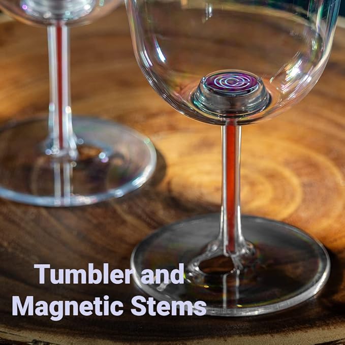 Carivino 750mL Travel Wine Flask with Two Cups, Built in Aerator, Ceramic Lined Vacuum Insulated Wine Bottle Gift (Ayoka Pearl White) Color:Metallic Akoya Pearl