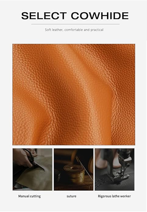 AIDRANI Genuine leather single layer cowhide armband shoulder pure color large capacity soft leather shopping bag