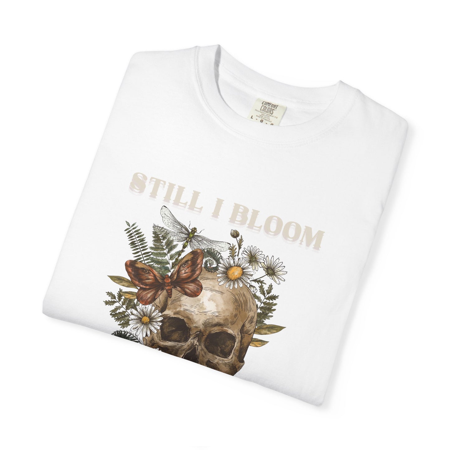 Still I Bloom Skull Floral T-Shirt