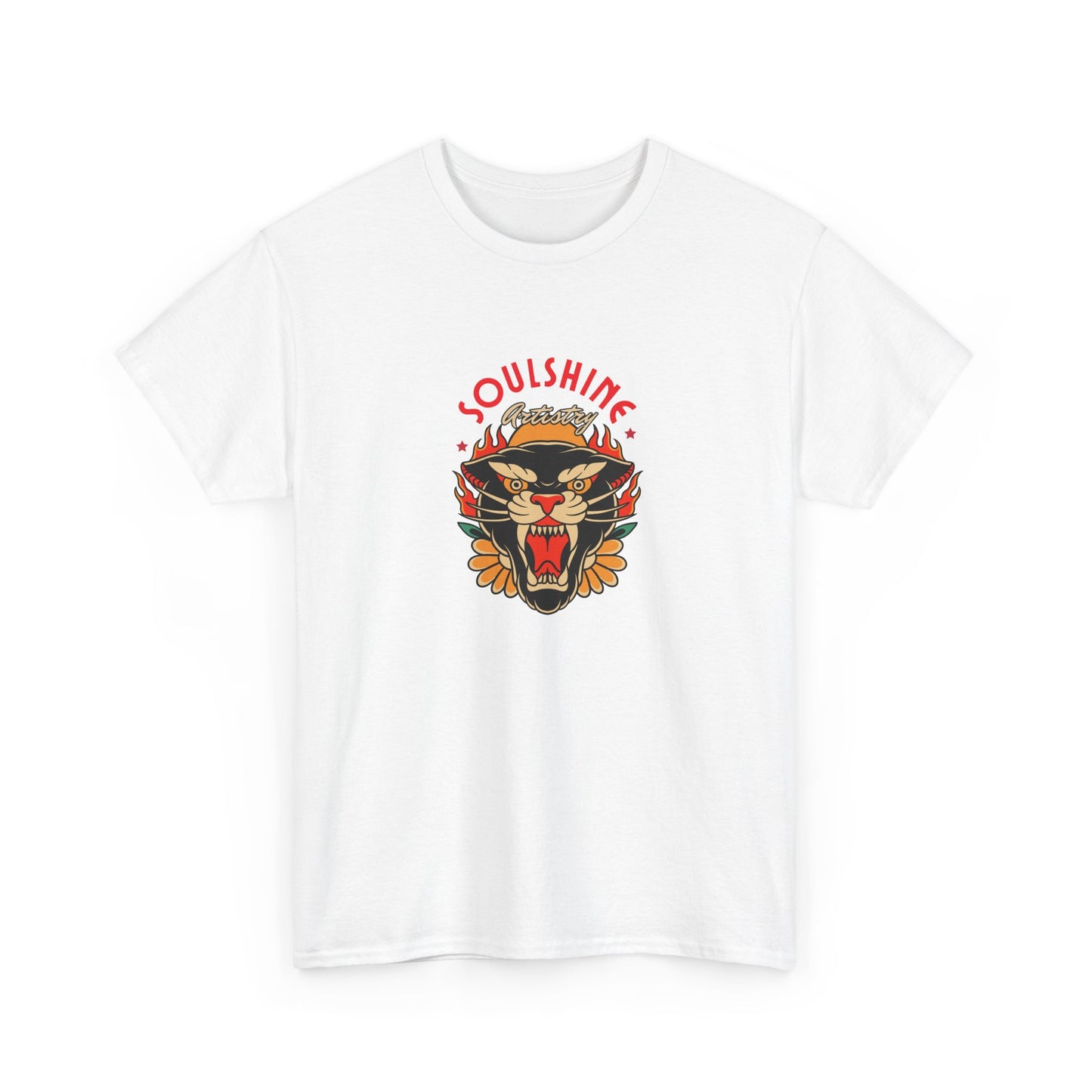 Soulshine Tiger Tee — Retro Floral Graphic T-Shirt