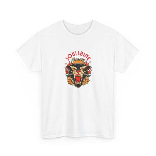 Soulshine Tiger Tee — Retro Floral Graphic T-Shirt