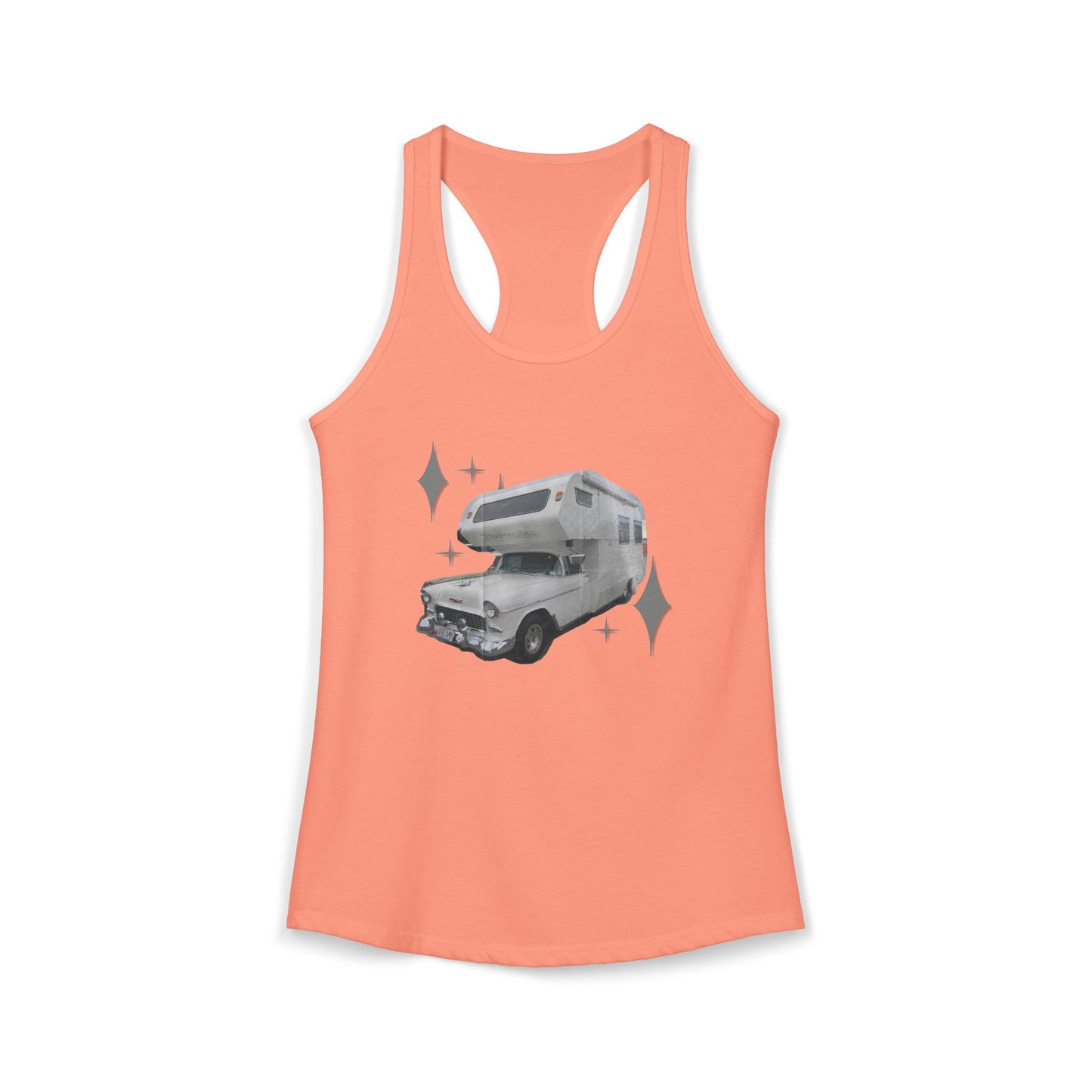 Vintage Glam Camping Women's Ideal Racerback Tank