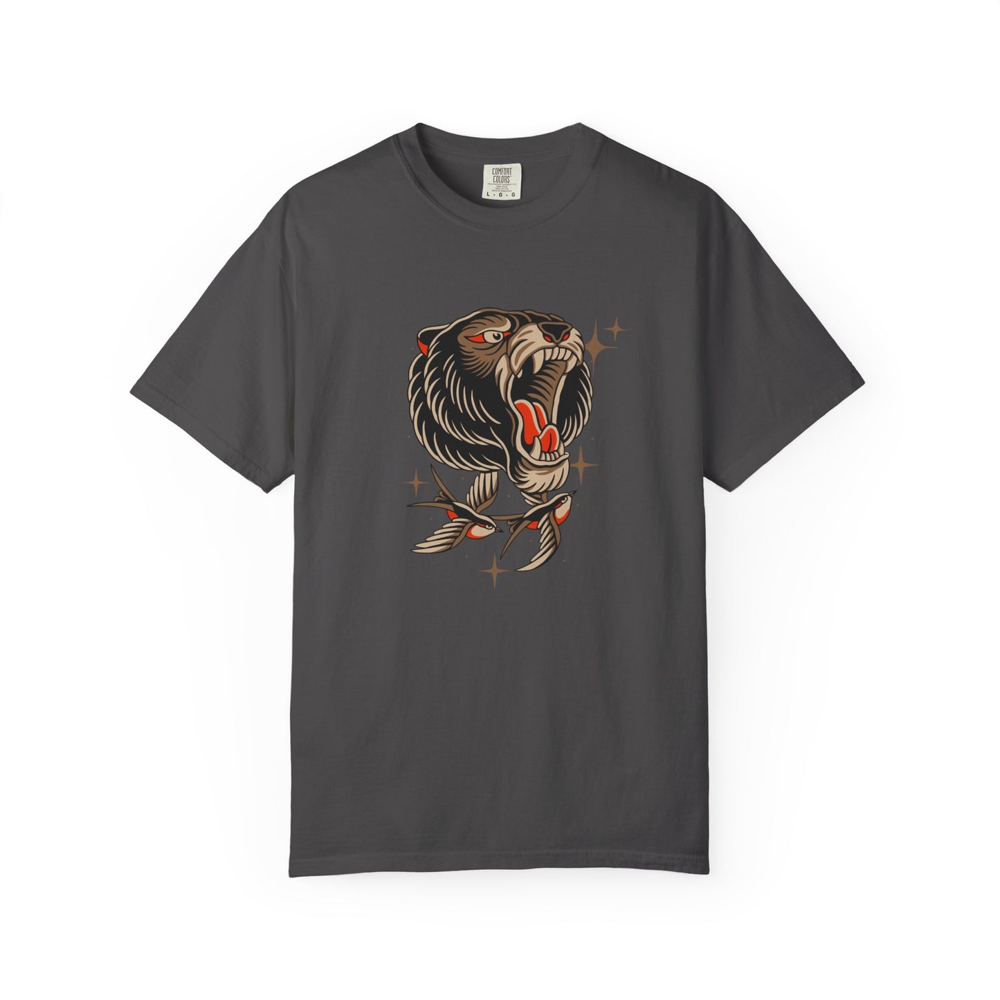 Roaring Bear Tattoo Tee — Unisex Graphic Animal T-Shirt