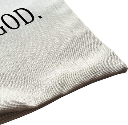 Be Still and Know That I Am God - Psalm 46:10 - Bible Verse Lumbar Throw Pillow Cover 12x20 Inch Decorative Bedroom Living Room Rectanglar Cushion Case for Bed Sofa Couch