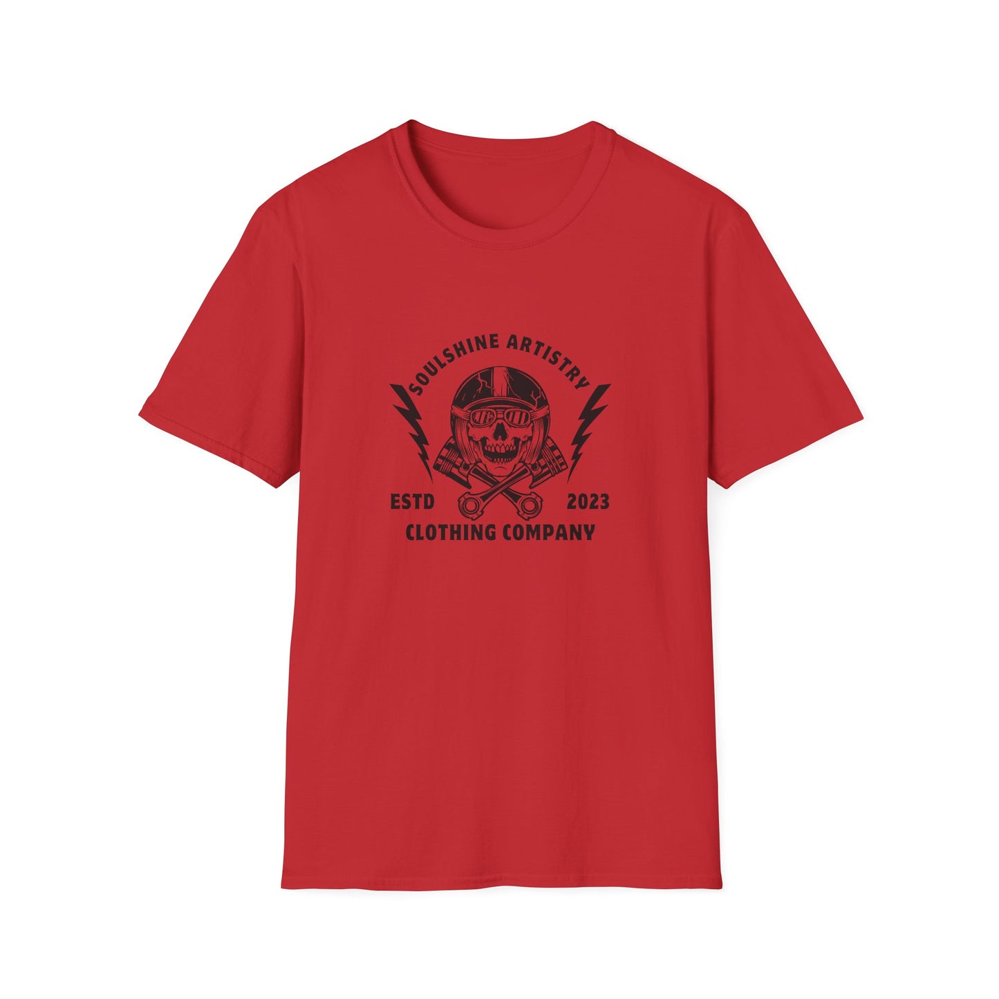 Skull & Lightning Logo T-Shirt — Soulshine Artistry Clothing Co. (ESTD 2023)