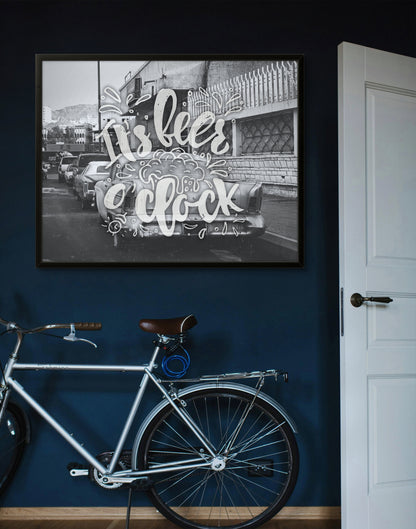 "It's Beer O' Clock" Art Print: Modern Wall Decor  (Digital Download)