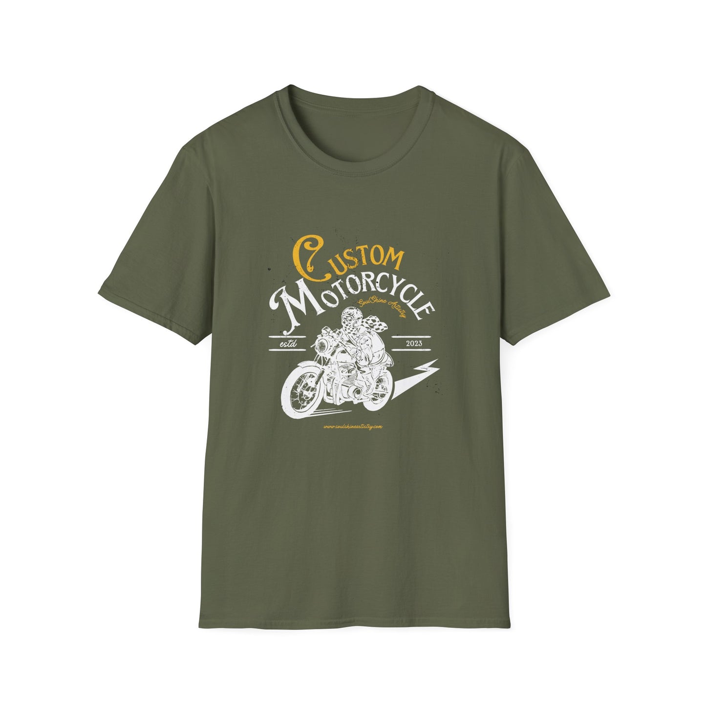 Custom Motorcycle T-Shirt — Vintage Rider Graphic Tee