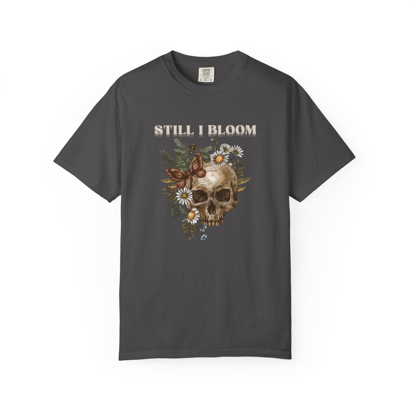 Still I Bloom Skull Floral T-Shirt