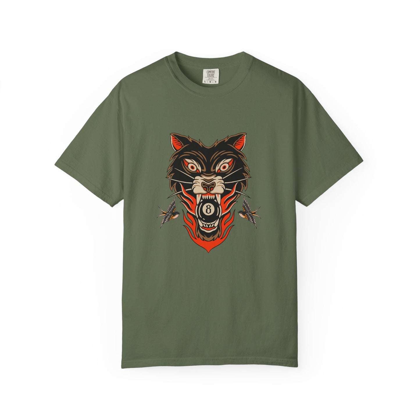 Wolf Skull T-Shirt — Vintage Unisex Tattoo Style Biker Graphic Tee