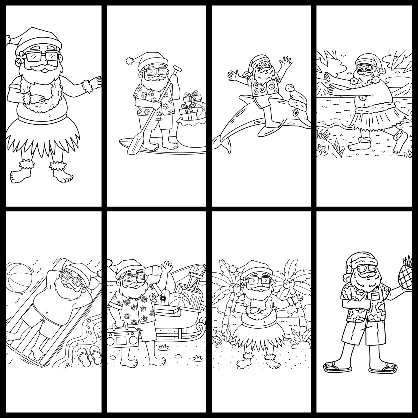✨ Christmas Coloring Book Bundle – 5 Digital Downloadable Coloring Books ✨