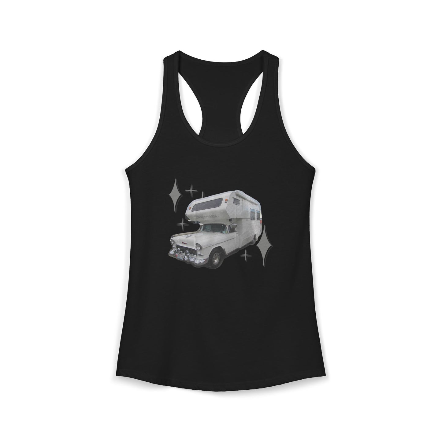 Vintage Glam Camping Women's Ideal Racerback Tank
