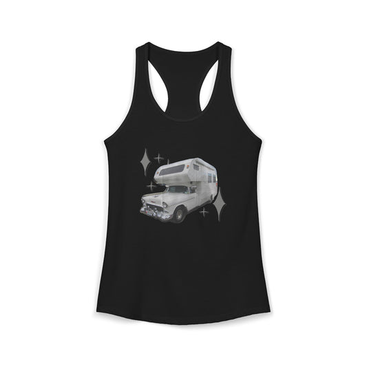 Vintage Glam Camping Women's Ideal Racerback Tank