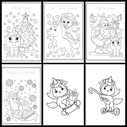 ✨ Christmas Coloring Book Bundle – 5 Digital Downloadable Coloring Books ✨