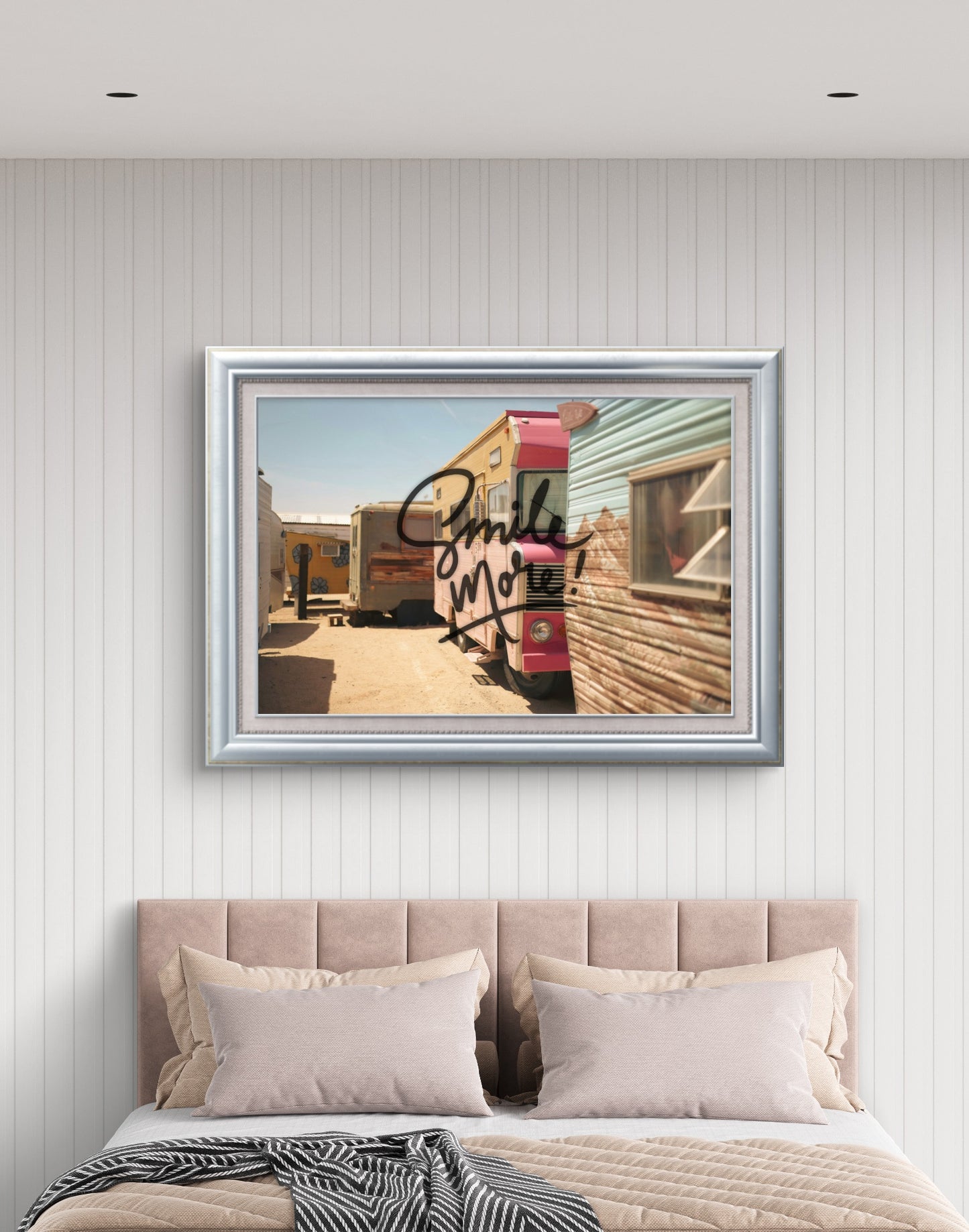 "Smile More" Art Print: Modern Wall Decor  (Digital Download)