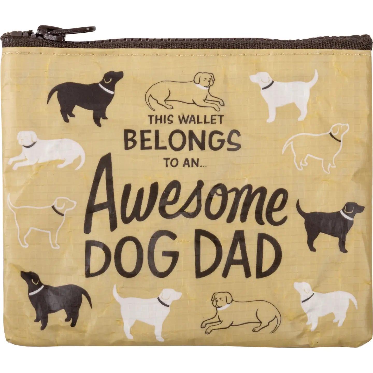 Awesome Dog Dad Zipper Wallet