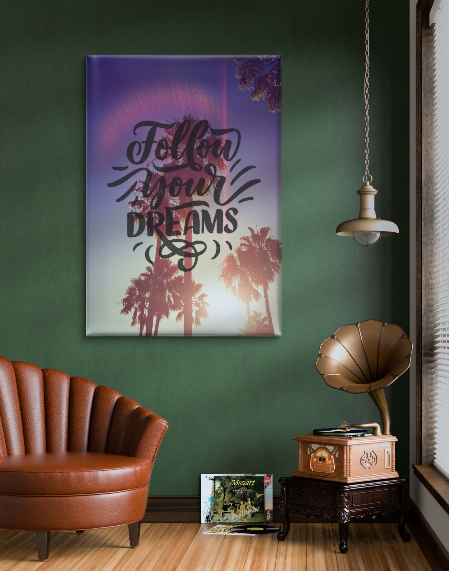 "Follow Your Dreams" Art Print: Modern Wall Decor  (Digital Download)