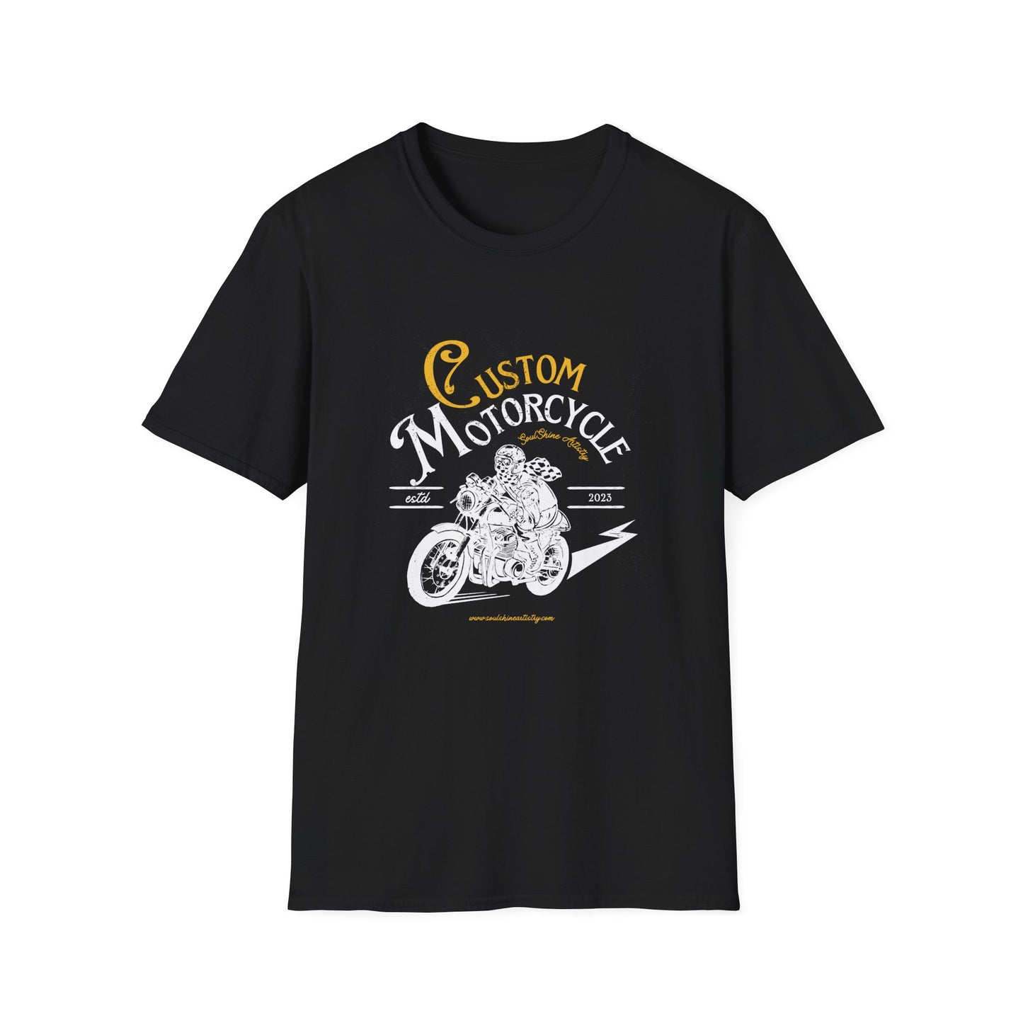 Custom Motorcycle T-Shirt — Vintage Rider Graphic Tee