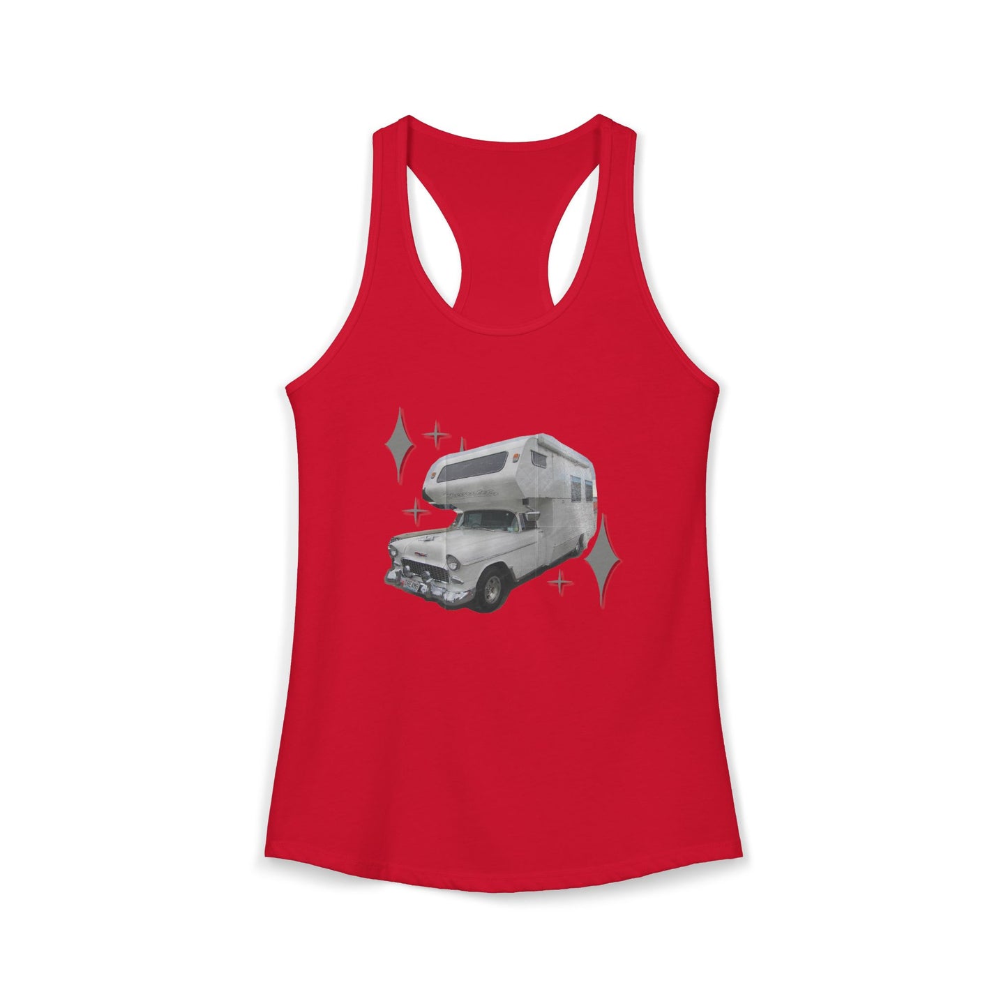 Vintage Glam Camping Women's Ideal Racerback Tank
