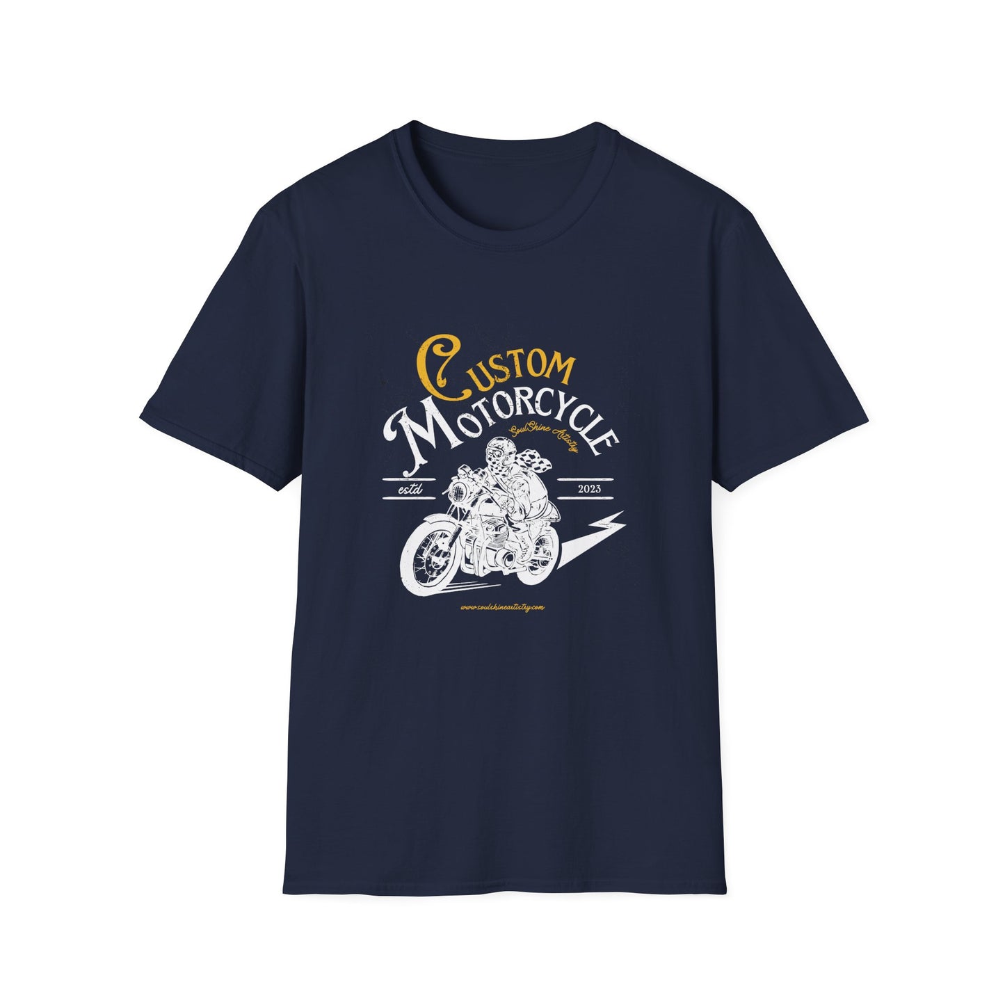 Custom Motorcycle T-Shirt — Vintage Rider Graphic Tee
