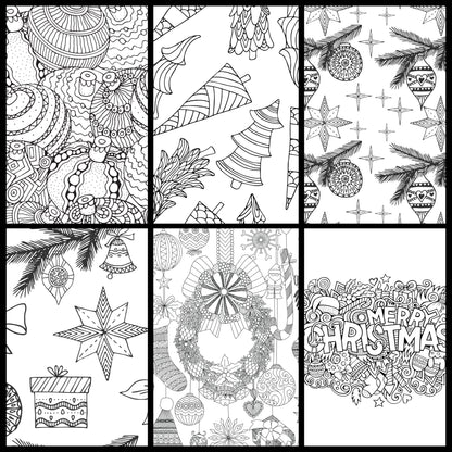 ✨ Christmas Coloring Book Bundle – 5 Digital Downloadable Coloring Books ✨