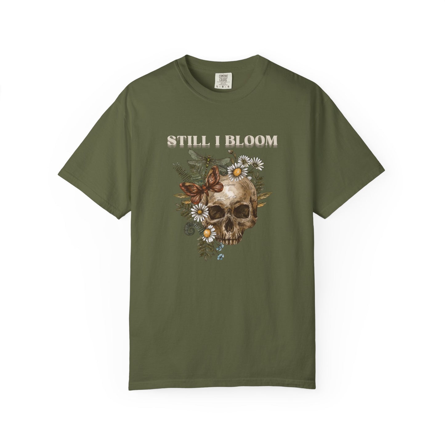 Still I Bloom Skull Floral T-Shirt