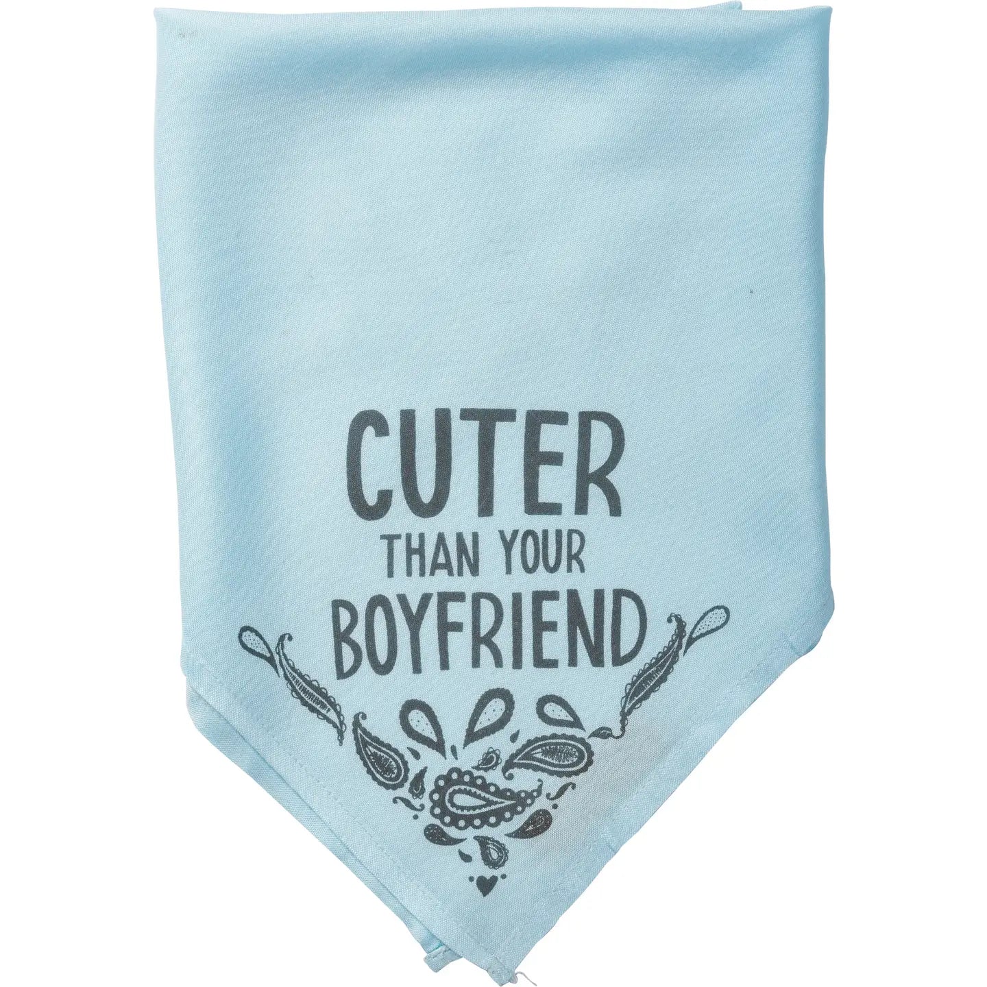 Cuter Than Your Boyfriend Small/Medium Pet Bandana